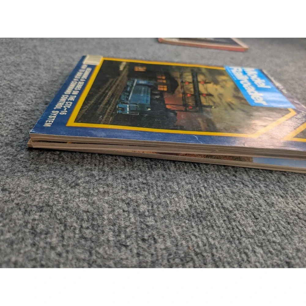 Vintage Model Railroader Kalmbach Lot Of 4 Blue Illustrated Magazines Issues‎